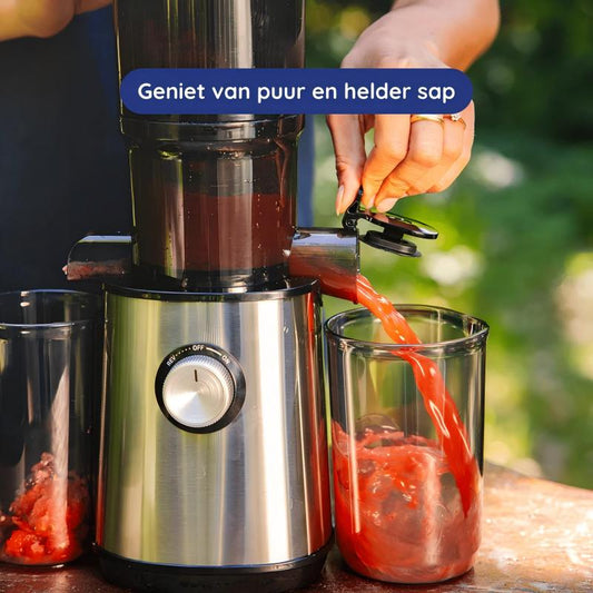🎉Nieuwjaars Cadeau 50% KORTING!🥤Coldpress Slowjuicer Pure Pro – Hoog Suikeraft & Meer Voedingsstoffen: Stil, Makkelijk Te Reinigen Voor Fruit/Groenten/Nootmelk!
