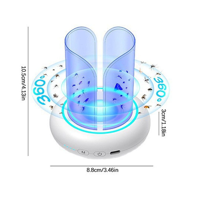 💨360° UV-led-lamp voor het vangen van muggen en vliegen💡✨