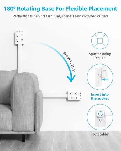 Rotating USB Power Strip