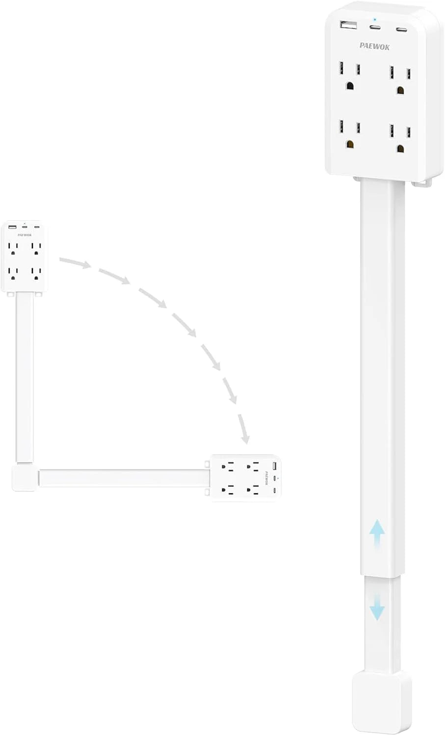 Rotating USB Power Strip