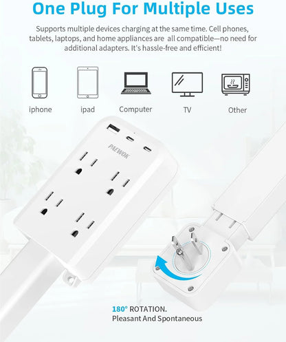 Rotating USB Power Strip