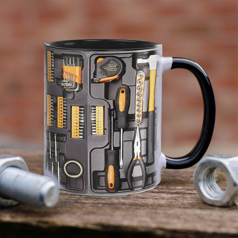 ✨3D Mechanische Gereedschapskist Koffiemok Set