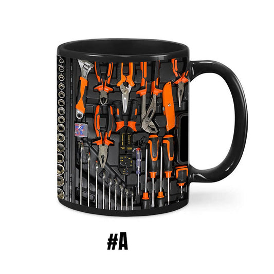 ✨3D Mechanische Gereedschapskist Koffiemok Set