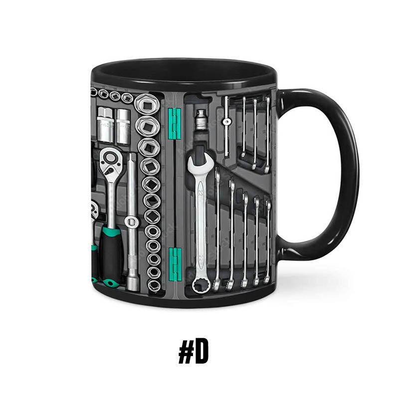 ✨3D Mechanische Gereedschapskist Koffiemok Set