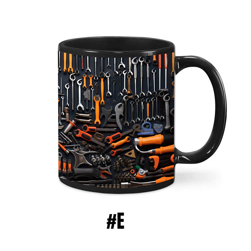 ✨3D Mechanische Gereedschapskist Koffiemok Set