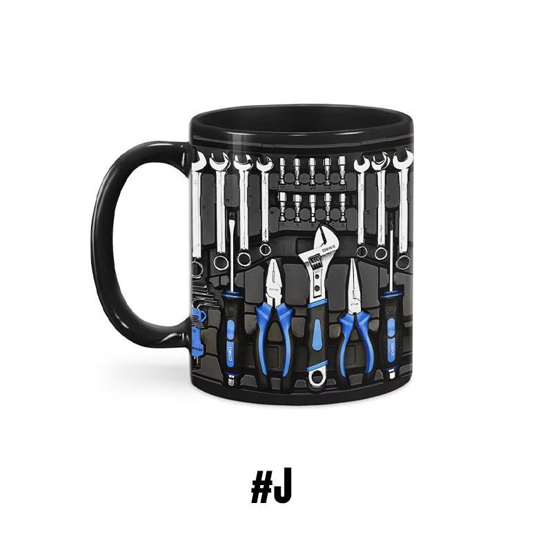 ✨3D Mechanische Gereedschapskist Koffiemok Set