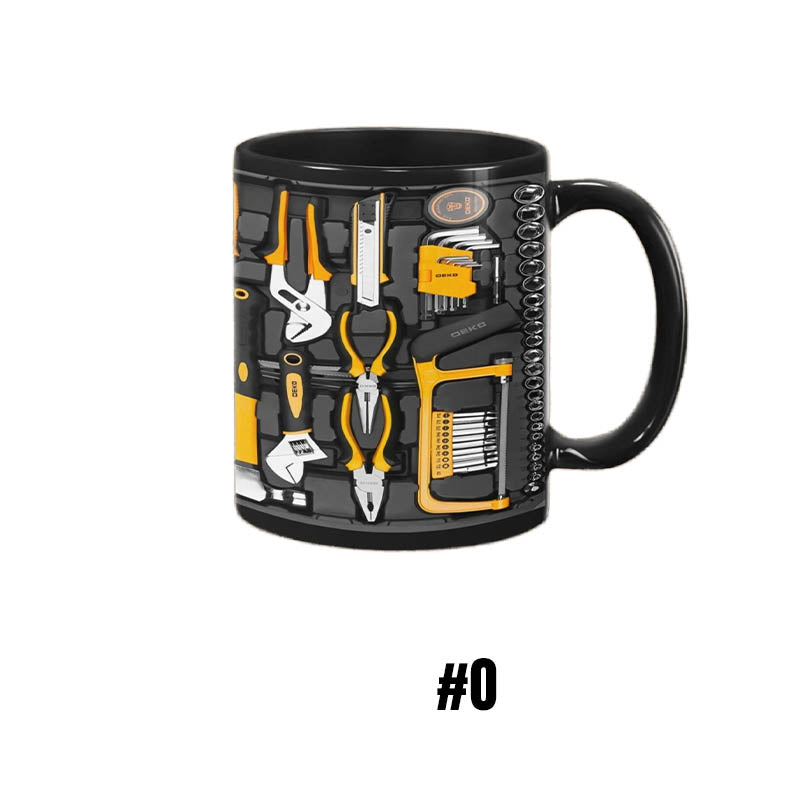 ✨3D Mechanische Gereedschapskist Koffiemok Set
