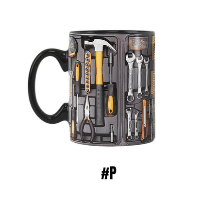 ✨3D Mechanische Gereedschapskist Koffiemok Set