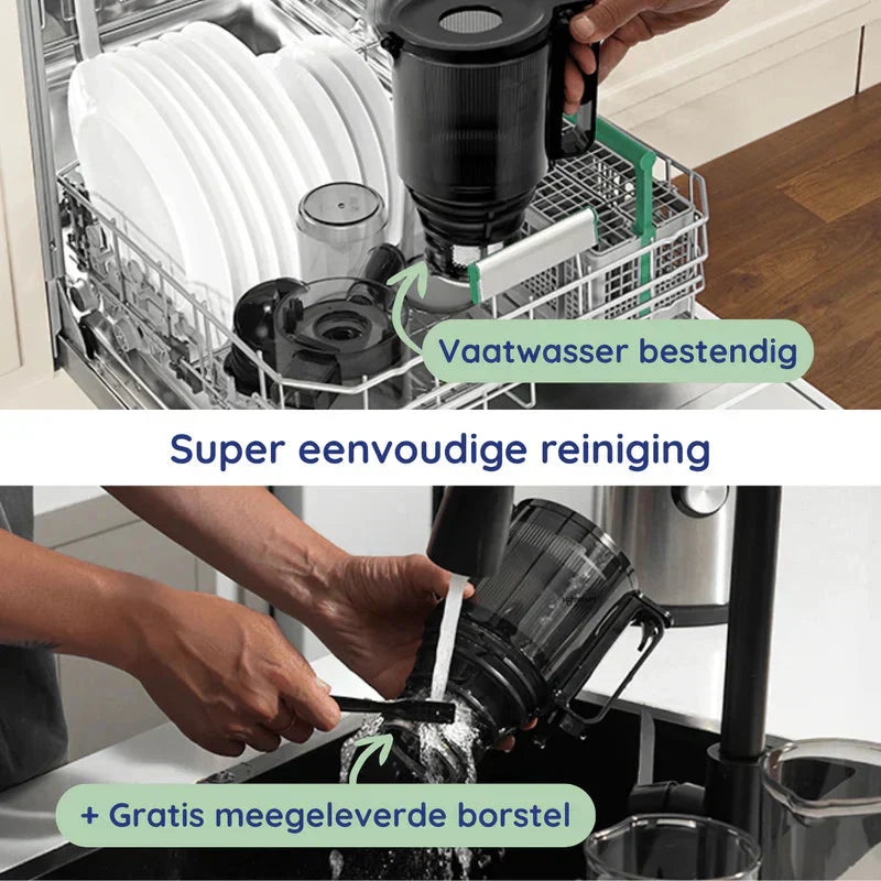 🎉Nieuwjaars Cadeau 50% KORTING!🥤Coldpress Slowjuicer Pure Pro – Hoog Suikeraft & Meer Voedingsstoffen: Stil, Makkelijk Te Reinigen Voor Fruit/Groenten/Nootmelk!