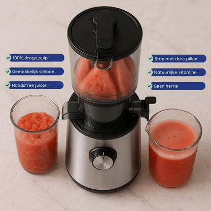 🎉Nieuwjaars Cadeau 50% KORTING!🥤Coldpress Slowjuicer Pure Pro – Hoog Suikeraft & Meer Voedingsstoffen: Stil, Makkelijk Te Reinigen Voor Fruit/Groenten/Nootmelk!